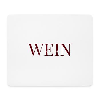 Weinfreundin rot und weiß - Mousepad (Querformat) - Weiß - Vorne