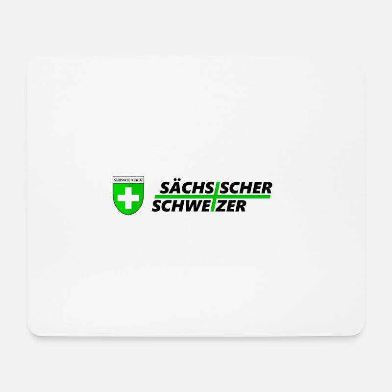 Saechsischer schweizer - Mousepad (Querformat) - Weiß