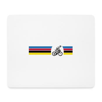 cyclisme shirt fan de cyclisme - Tapis de souris (format paysage) - blanc - Devant