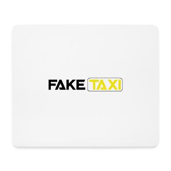 gefälschte Taxi - Mousepad (Querformat) - Weiß - Vorne