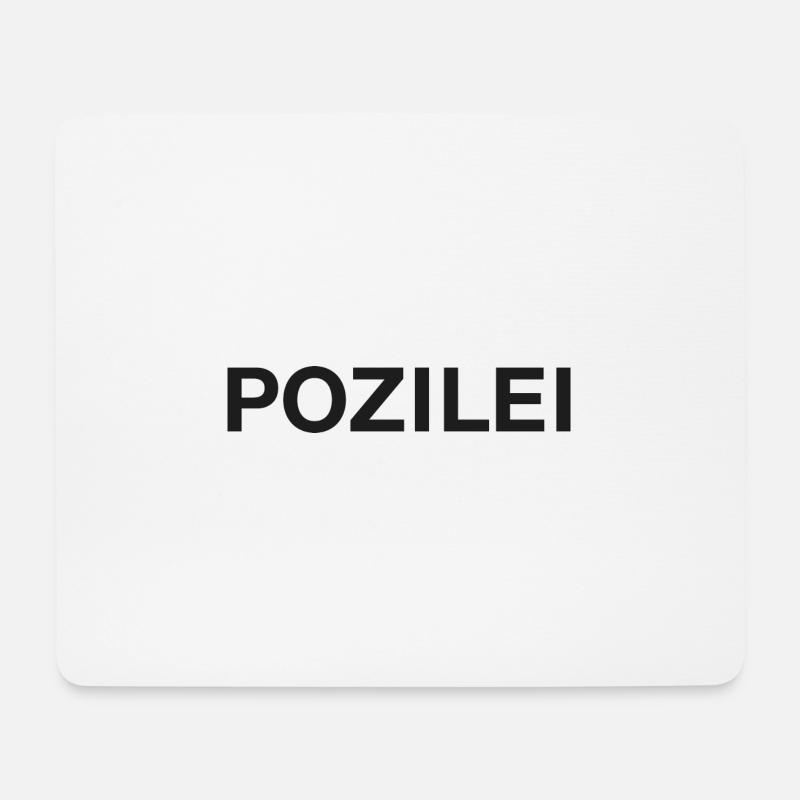 Polizei - Mousepad (Querformat) - Weiß