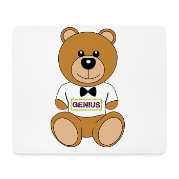 ourson - Tapis de souris (format paysage) - blanc - Devant