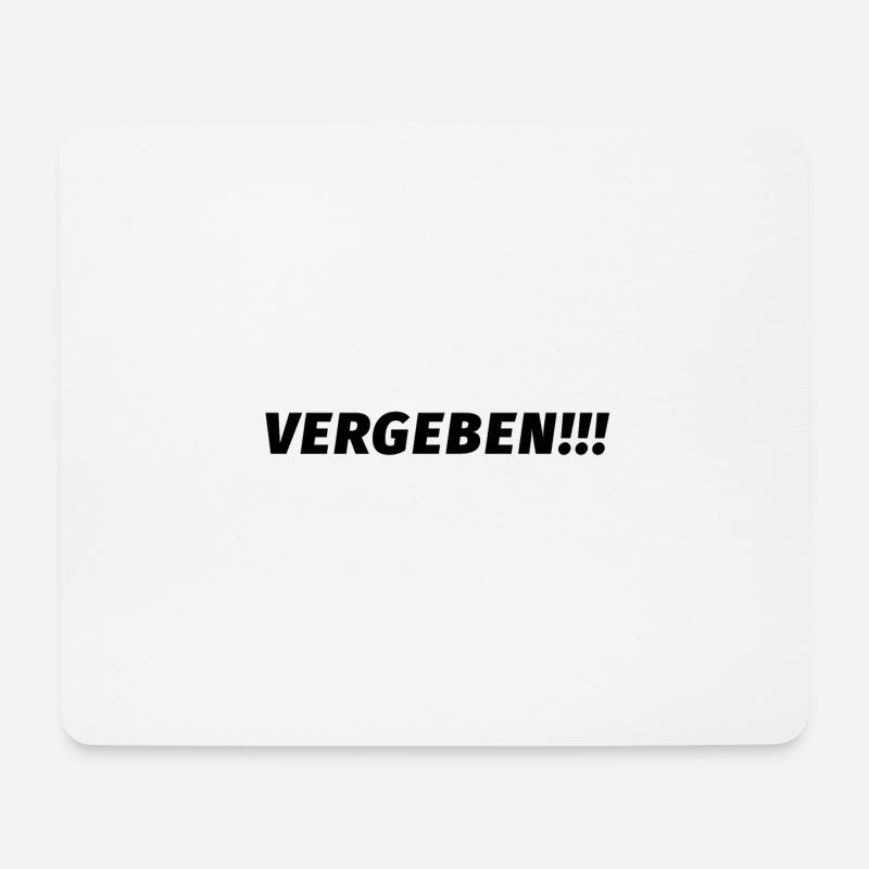 Vergeben!!! - Mousepad (Querformat) - Weiß