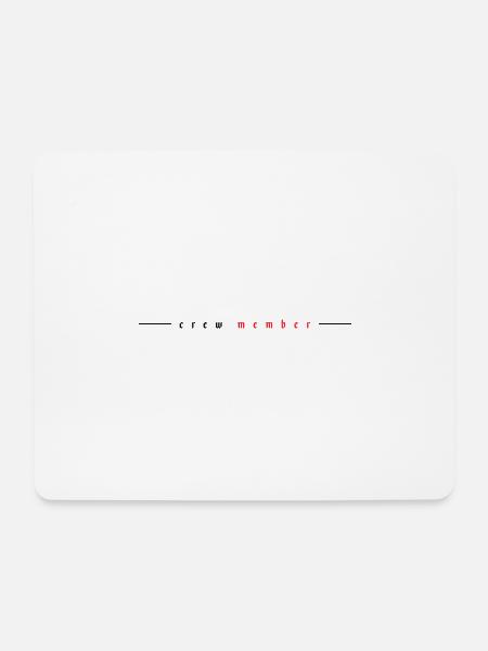 Crew Mitglied - Mousepad (Querformat) - Weiß