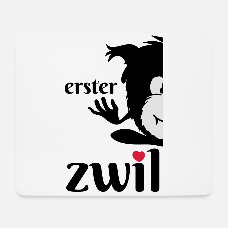 Monster Smuffel erster Zwilling geteilt - Mousepad (Querformat) - Weiß