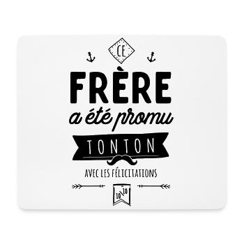 frere promu tonton - Tapis de souris (format paysage) - blanc - Devant