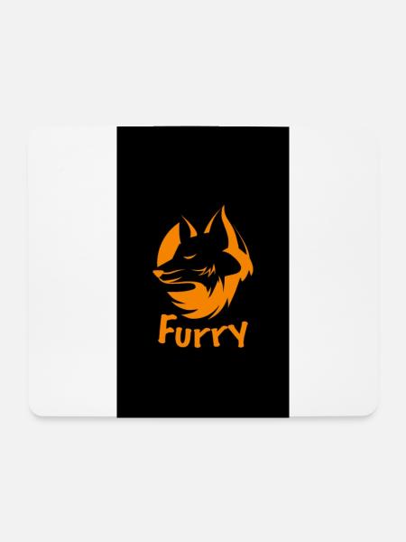 Furry Subtile Fox orange - Mousepad (Querformat) - Weiß