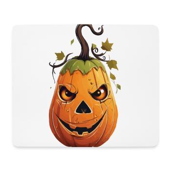 Lustiger Halloween Kürbis Kinderdesign - Mousepad (Querformat) - Weiß - Vorne