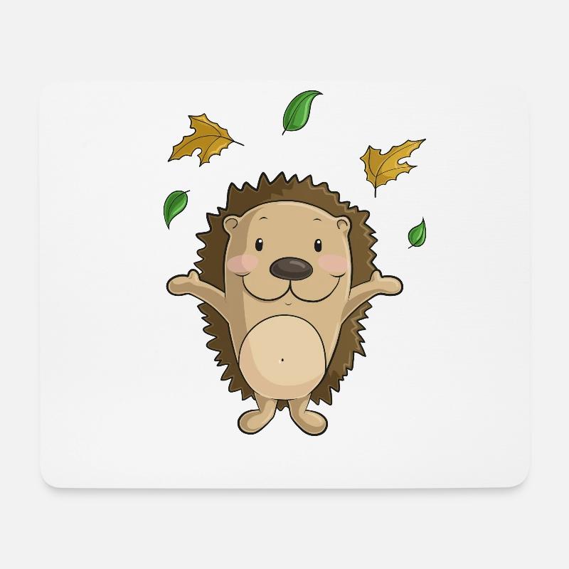 Igel Comic - Mousepad (Querformat) - Weiß