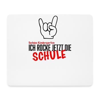 Einschulung Tschüss Kindergarten - Mousepad (Querformat) - Weiß - Vorne
