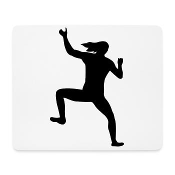 Strength and solidarity in climbing combat - Mouse Pad (horizontal) - white - Front