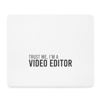 Stolzer Video-Editor - Mousepad (Querformat) - Weiß - Vorne