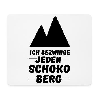 Schokolade, Fun, lustig, Freunde, Spruch - Mousepad (Querformat) - Weiß - Vorne