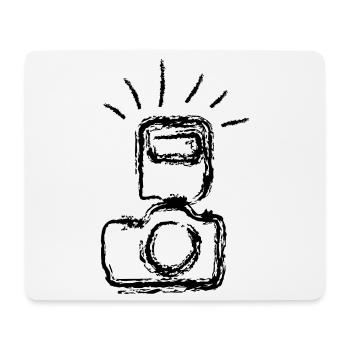 camera - Mouse Pad (horizontal) - white - Front