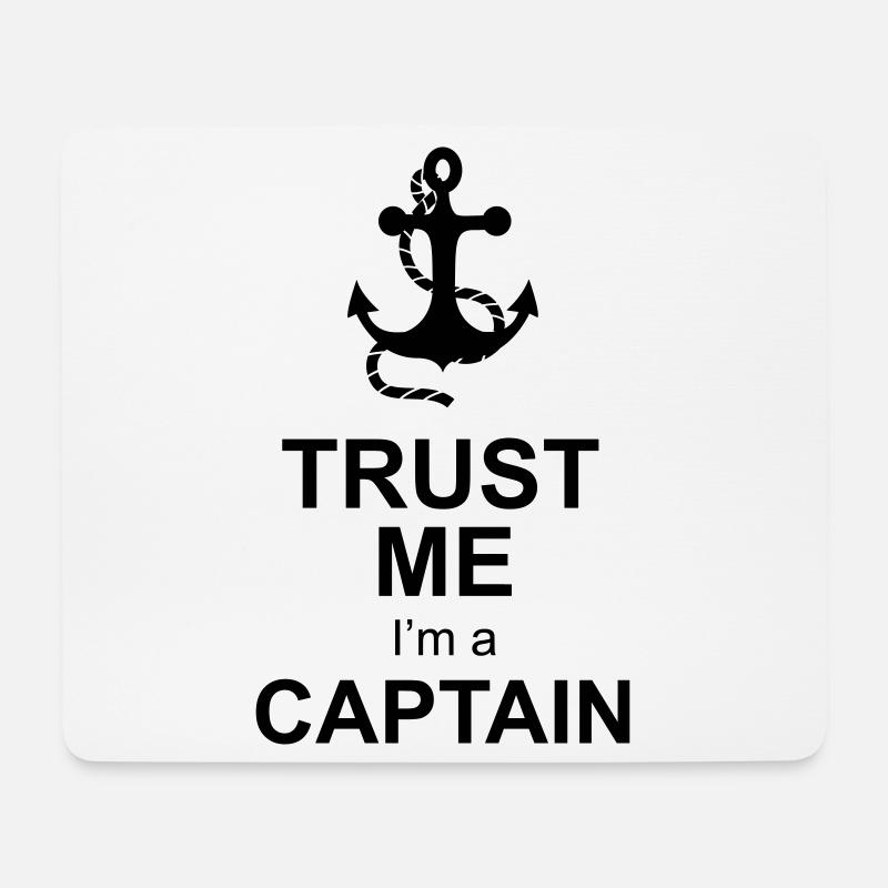 kapitän captain - Mousepad (Querformat) - Weiß