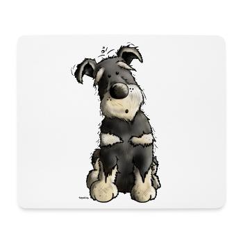 Schnauzer - Mouse Pad (horizontal) - white - Front