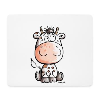 Mooo Cow - Calf - Baby - Gift - Animals - Mouse Pad (horizontal) - white - Front