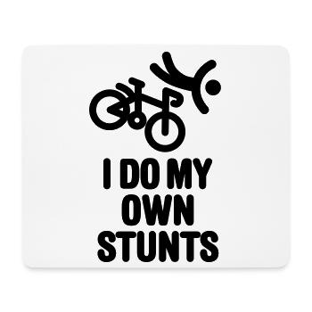 I do my own stunts - racing bicycle - Mousepad (Querformat) - Weiß - Vorne