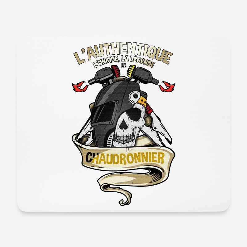 chaudronnier - Tapis de souris (format paysage) - blanc