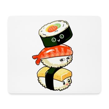 Sushi Kawaii - Mousepad (Querformat) - Weiß - Vorne