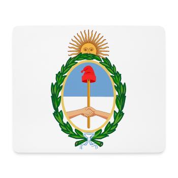 autocollant armoiries Argentine Argentinien - Tapis de souris (format paysage) - blanc - Devant