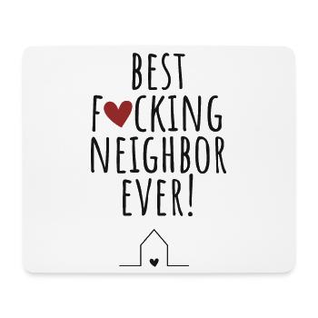 Bester Nachbar & Nachbarin / Freund Geschenk - Mousepad (Querformat) - Weiß - Vorne