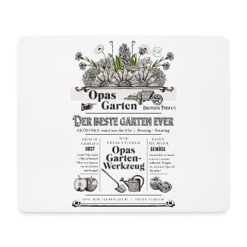 Opa Großvater Garten Gärtner Geschenk - Mousepad (Querformat) - Weiß - Vorne