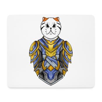 Ritter Katze Katzenrasse Exotische Kurzhaarkatze - Mousepad (Querformat) - Weiß - Vorne