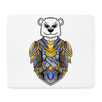 Knight Polar Bear cool Bear Polar Bear - Mouse Pad (horizontal) - white - Front