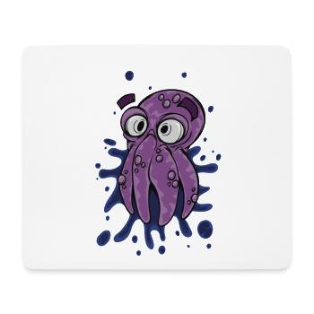 Calmar - Tapis de souris (format paysage) - blanc - Devant