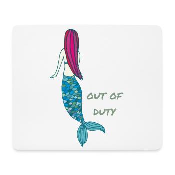 mermaid out of duty - Mousepad (Querformat) - Weiß - Vorne