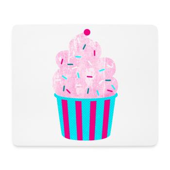 Icecream Cup Deko Eis Streifen Sommer Fun Fan - Mousepad (Querformat) - Weiß - Vorne