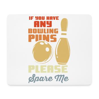 Blague de bowler - Tapis de souris (format paysage) - blanc - Devant