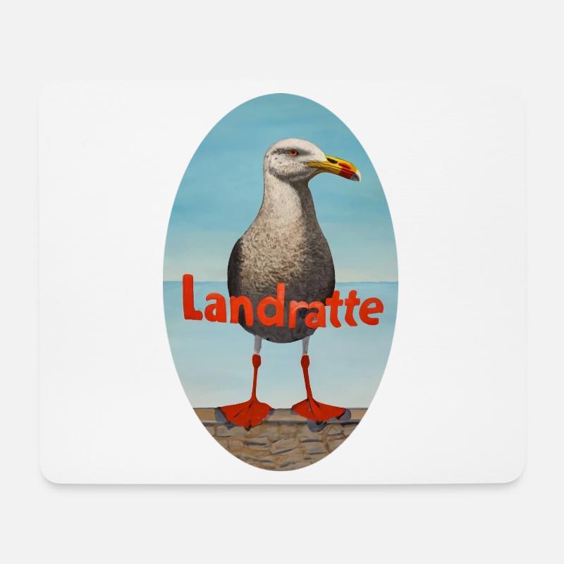 Landlubber - Mouse Pad (horizontal) - white