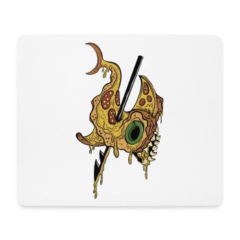 PIZZA REQUIN - Tapis de souris (format paysage) - blanc - Devant