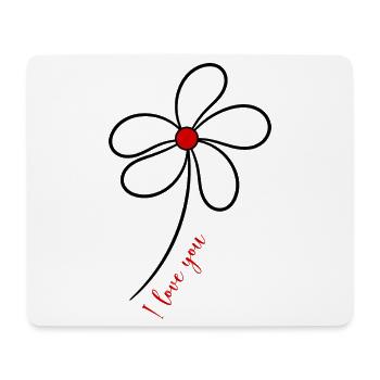 PAAR. ICH HABE GERADE GEHEIRATET. Junggesellinnenabschied. VALENTINSTAG. MARIES - Mousepad (Querformat) - Weiß - Vorne