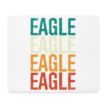 Adler Jahrgang - Mousepad (Querformat) - Weiß - Vorne