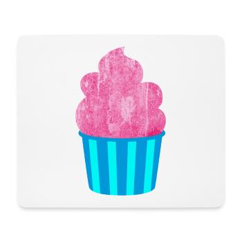 Cream Mug Strips Pink Summer Cream - Mouse Pad (horizontal) - white - Front