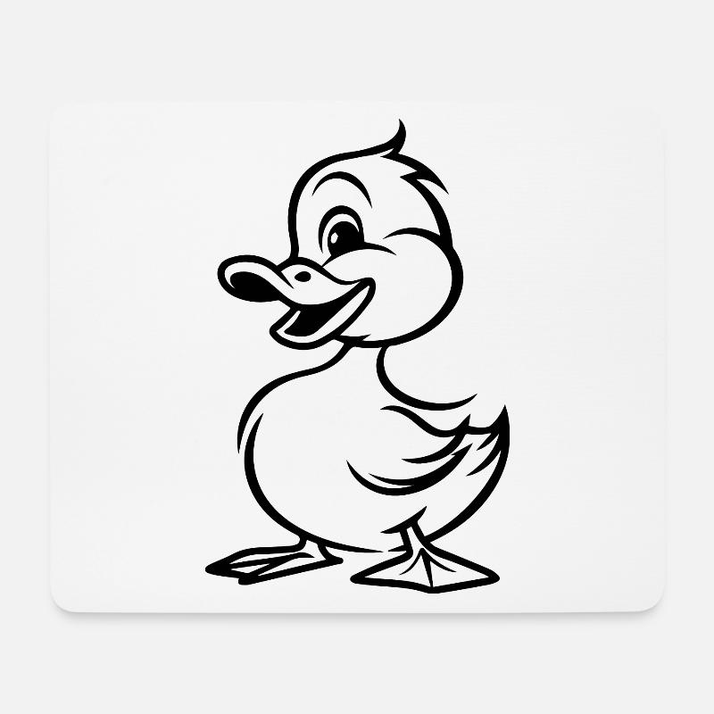 Ente Enten - Mousepad (Querformat) - Weiß