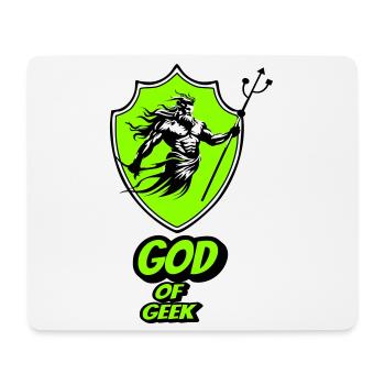Gott des Geeks - Mousepad (Querformat) - Weiß - Vorne