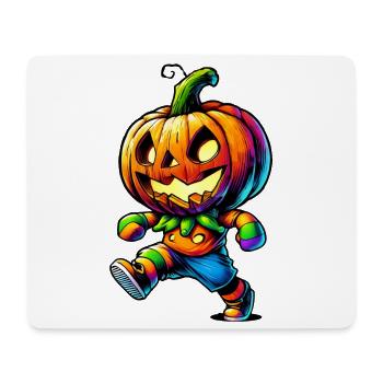 Dancing pumpkin – colorful Halloween illustration - Mouse Pad (horizontal) - white - Front