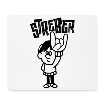 Lässige Handzeichen Illustration Streber  - Mousepad (Querformat) - Weiß - Vorne