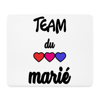 MARIE. FUTUR MARIE. EVJF. TEAM. TEAM MARIE - Tapis de souris (format paysage) - blanc - Devant