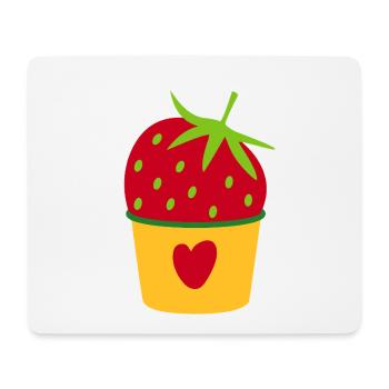 Icecream Cream Strawberry Cream Cupcake Sweet - Mouse Pad (horizontal) - white - Front