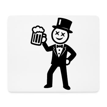 Groom Bachelor Party Stick Figure - Mouse Pad (horizontal) - white - Front