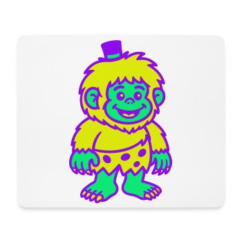 Guy with a hat - Mouse Pad (horizontal) - white - Front