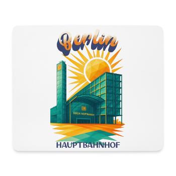 BERLIN Hauptbahnhof - Chemise Urban Retro Dreams - Tapis de souris (format paysage) - blanc - Devant