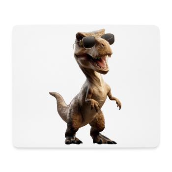 T-Rex Tyrannosaurus Rex Dino Papa Dinosaure - Tapis de souris (format paysage) - blanc - Devant