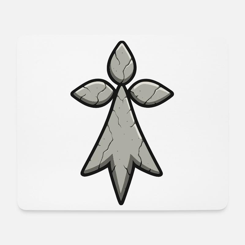 Breton Ermine Stone Symbol Identity Brittany - Mouse Pad (horizontal) - white