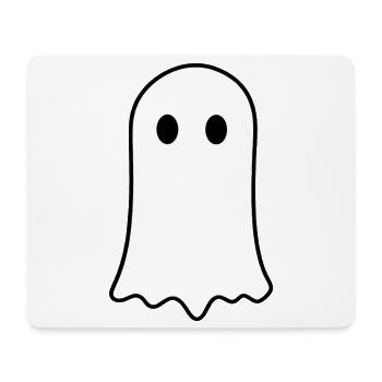 Halloween Geist Minimalistisch Spooky Design - Mousepad (Querformat) - Weiß - Vorne